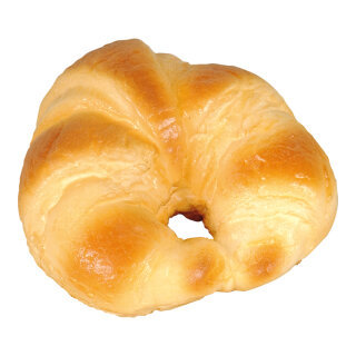 Croissant Schaumstoff     Groesse: Ø 12cm    Farbe: braun/beige