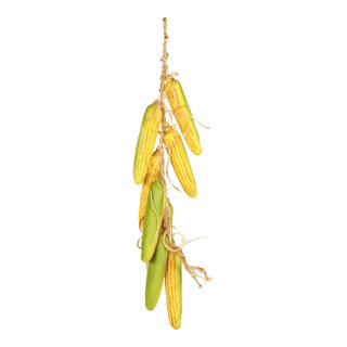 Maiskolbenzopf 18-fach, Kunststoff     Groesse:  18cm, 70cm - Farbe: gelb/grn #