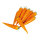 Möhren 12Stck./Btl., Kunststoff     Groesse: Ø 4cm, 20cm - Farbe: orange/grün #