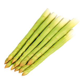 Asparagus 12pcs./bunch, plastic     Size: Ø 1cm, 20cm    Color: green/white