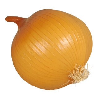 Zwiebel Kunststoff     Groesse:  7cm - Farbe: braun #