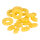 Ananasstücke 17Stck./Btl., Ringe und Stücke, Kunststoff     Groesse: 8cm - Farbe: gelb #