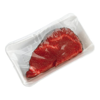 Steak, raw plastic     Size: 8x18cm    Color: red