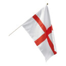 Flag on wooden pole artificial silk 30x45cm Color: England
