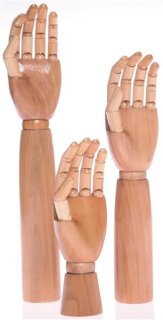 Holzpräsenter Hand-Set 4 teilig oder Komplett-Set 7 teilig