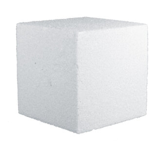 Sugar cube  - Material: styropor - Color: white - Size: 18x18x18cm