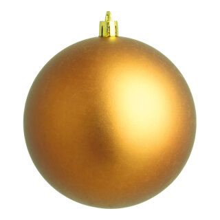 Weihnachtskugel, mattbronze  Abmessung: Ø 6cm, 12 St./Blister   Info: SCHWER ENTFLAMMBAR
