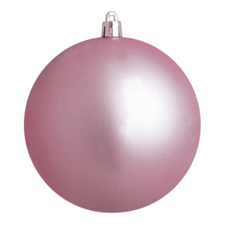 Weihnachtskugel, pink matt  Abmessung: Ø 6cm, 12 St./Blister   Info: SCHWER ENTFLAMMBAR