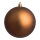 Weihnachtskugel, braun matt      Groesse:Ø 6cm, 12 Stk./Blister   Info: SCHWER ENTFLAMMBAR