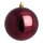 Christmas bauble burgundy shiny  - Material:  - Color:  - Size: Ø 10cm