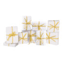 Set of gift boxes 9 pcs. 3 sizes styrofoam/foil -...