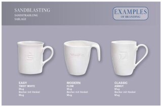 V&B Porzellan Tasse inkl. Sandstrahlung exkl. Geschenkkarton