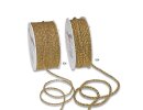 Kordel - Cord 2mm 50lfm Drehkordel Farbe: Gold