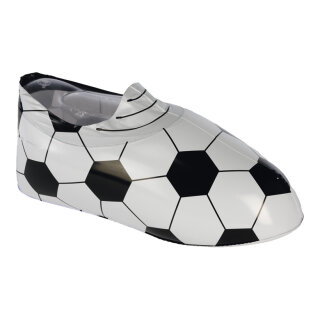 Fußballschuh aufblasbar, Plastik Größe:26x70cm Farbe: schwarz/weiß