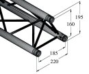 ALUTRUSS DECOLOCK DQ3-2500 3-Punkt-Traverse