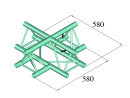 ALUTRUSS DECOLOCK DQ3-PAC41 4-way Cross Piece