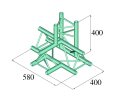 ALUTRUSS DECOLOCK DQ3-PAT42 4-Way T-Piece \/