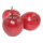 Apples 3pcs./bag, plastic     Size: Ø 8cm    Color: red