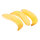 Banane 3Stck./Btl., Kunststoff     Groesse: 19x3,5cm    Farbe: gelb     #