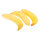 Banane 3Stck./Btl., Kunststoff     Groesse: 19x3,5cm    Farbe: gelb #