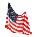 Flag artificial silk, with eyelets 90x150cm Color: USA