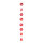 Kette »%-Zeichen« doppelseitig, Karton     Groesse:Ø 15cm, 200cm    Farbe:rot/weiß     #