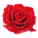 Rose head with 80cm stem, foam plastic Ø 60cm Color: red