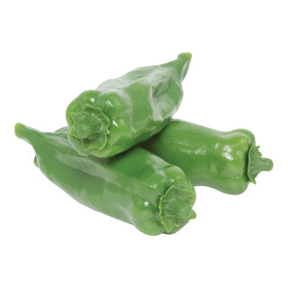 Peperoni 3Stck./Btl., Kunststoff     Groesse: 4x16cm    Farbe: grün