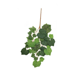 Weinlaubzweig 35 Blätter, Kunststoff     Groesse: 60cm    Farbe: grün