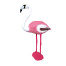 Flamingo, standing plastic 83x60x20cm Color: pink/white