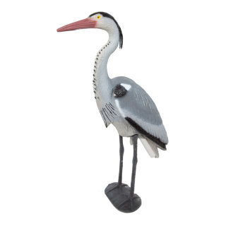 Heron, standing plastic     Size: 71x14x70cm    Color: grey