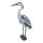 Heron, standing plastic     Size: 71x14x70cm    Color: grey