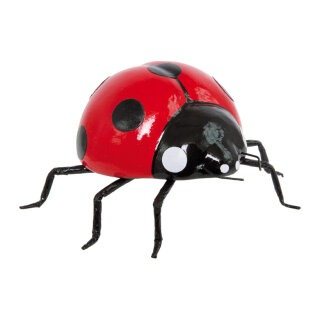 Ladybird styrofoam covered with paper     Size: 12x10cm    Color: red/black