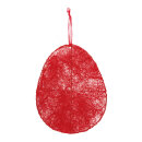 Ei Draht, Sisal     Groesse: 24x30cm - Farbe: rot