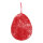 Egg  - Material: wire with sisal fibres - Color: red - Size: 24x30cm