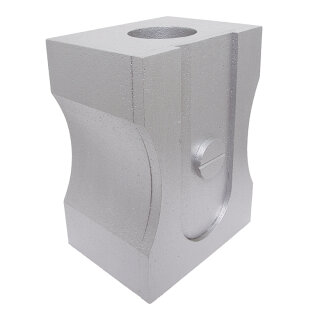 Spitzer Styropor     Groesse: 40x30x22cm    Farbe: silber