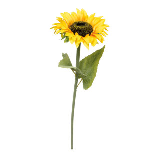 Sonnenblume Kunstseide, Ø15cm Blüte     Groesse:65cm    Farbe:gelb