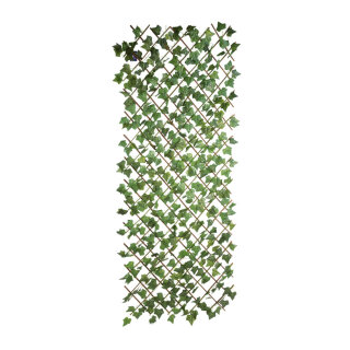 Fence with ivy  - Material: plastic - Color: green - Size: 180x80cm