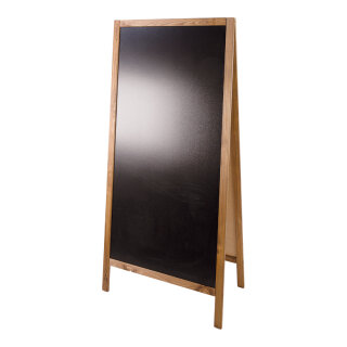 Kundenstopper mit Kreidemarkern beschreibbar     Groesse: 160x72xm    Farbe: schwarz/braun