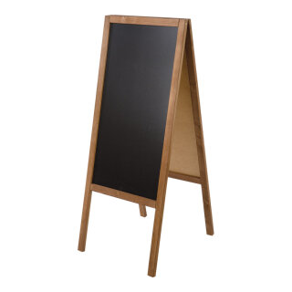 A-board with chalk markers writable     Size: 118x47cm    Color: black/brown