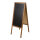 Kundenstopper mit Kreidemarkern beschreibbar     Groesse: 118x47cm    Farbe: schwarz/braun