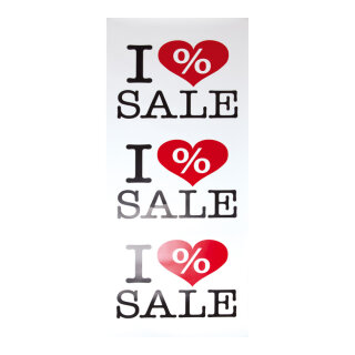Poster  - Material: I LOVE SALE paper - Color: red/white - Size: 48x138cm
