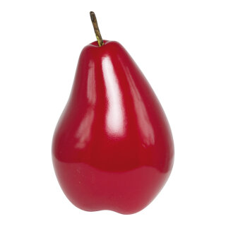 Pear with stem  - Material: styrofoam high gloss - Color: red - Size: 12x22cm