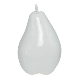 Pear with stem  - Material: styrofoam high gloss - Color: white - Size: 12x22cm