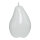 Birne mit Stiel Styrofoam, Hochglanz     Groesse: 12x22cm - Farbe: weiß
