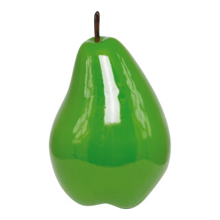 Pear with stem  - Material: styrofoam high gloss - Color: green - Size: 12x22cm